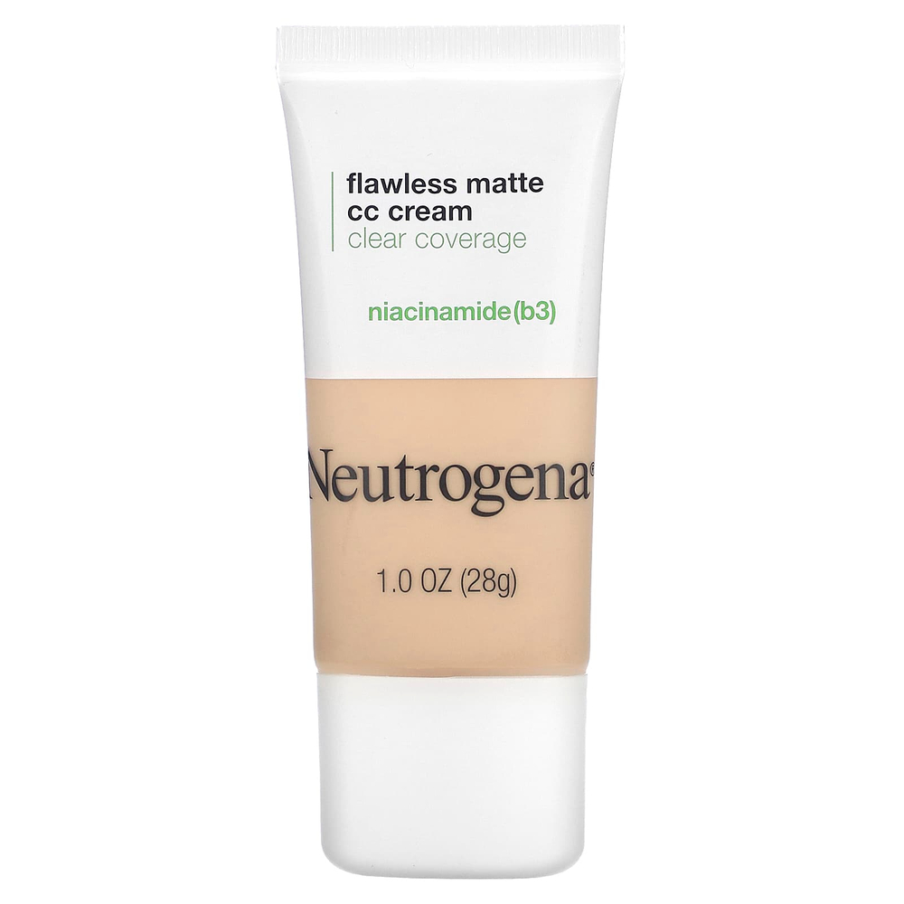 Neutrogena, Flawless матирующий CC-крем, прозрачное покрытие, 1.0 оболочка, 28 г (1 унция)