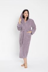 Халат женский махровый 4310 лиловый NUSA Турция