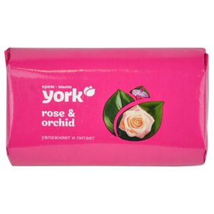 Мыло YORK Туалетное крем-мыло Rose+Orchid 100 гр 78шт/уп