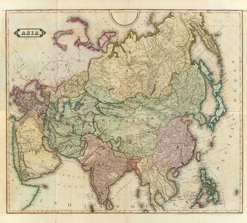 Географические карты №57 Фотообои и Фрески ручной работы