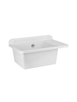 Пластиковая техническая раковина COMPACT WHITE