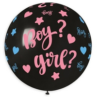 Шар 31" Гендер пати,Мальчик или девочка, пастель/Boy or Girl Веселая затея