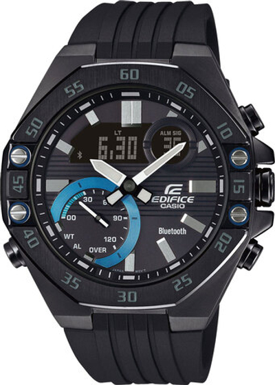 Японские наручные часы Casio Edifice ECB-10PB-1AEF с хронографом