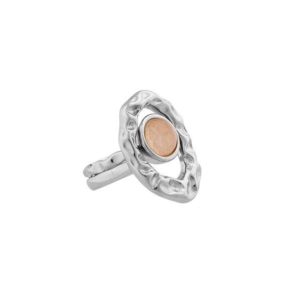 Кольцо двойное Possebon Quartz Rose 17.2 мм K7158.9/17.2 R/S