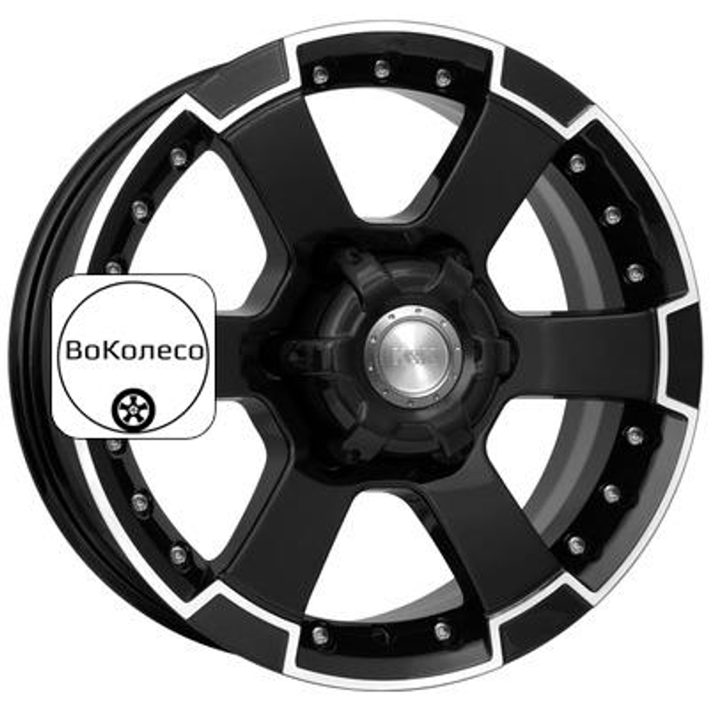 7x16/6x139,7 ET20 D110,1 M56 (КС593) Алмаз черный K&K