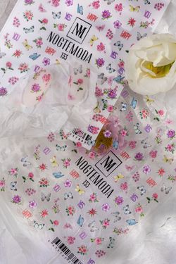 Nogtemoda Наклейки для ногтей цветы