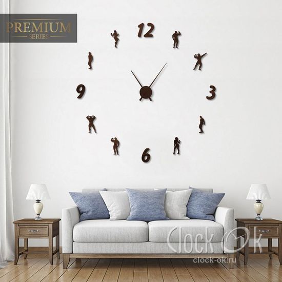 Настенные 3D часы Fitness