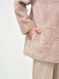 Шуба женская чебурашка тедди, SilverFox (арт. S1235-001)