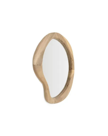 Зеркало Selem 68x44 см в деревянной раме с натуральной отделкой 