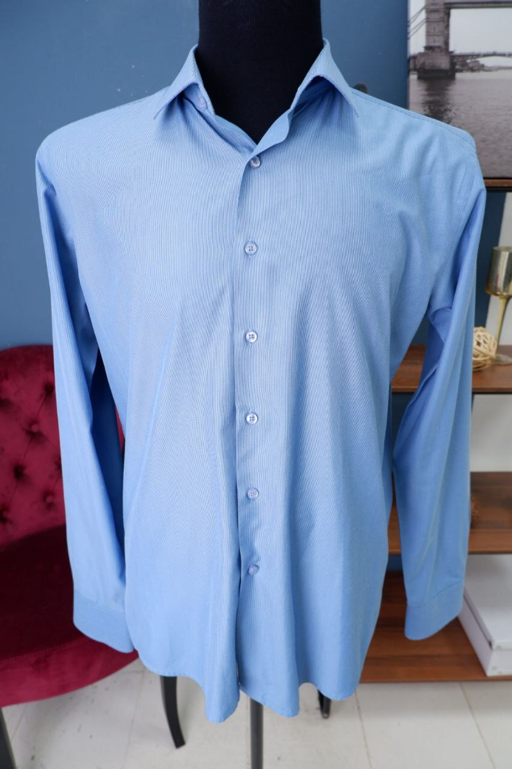 Рубашка Grossir однотонная 50 размер