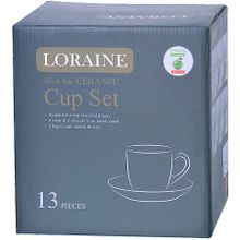 Чайный сервиз Loraine 29886 на металлической подставке 13 пр.