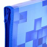 Папка для труда на молнии ЮНЛАНДИЯ А4, 1 отделение, откидная планка, органайзер, "Square world", 270987