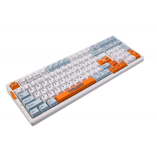 Беспроводная механическая клавиатура MCHOSE G98 Pro, оранжевый и синий, Snow Tiger Switch (G98-OB-ST)
