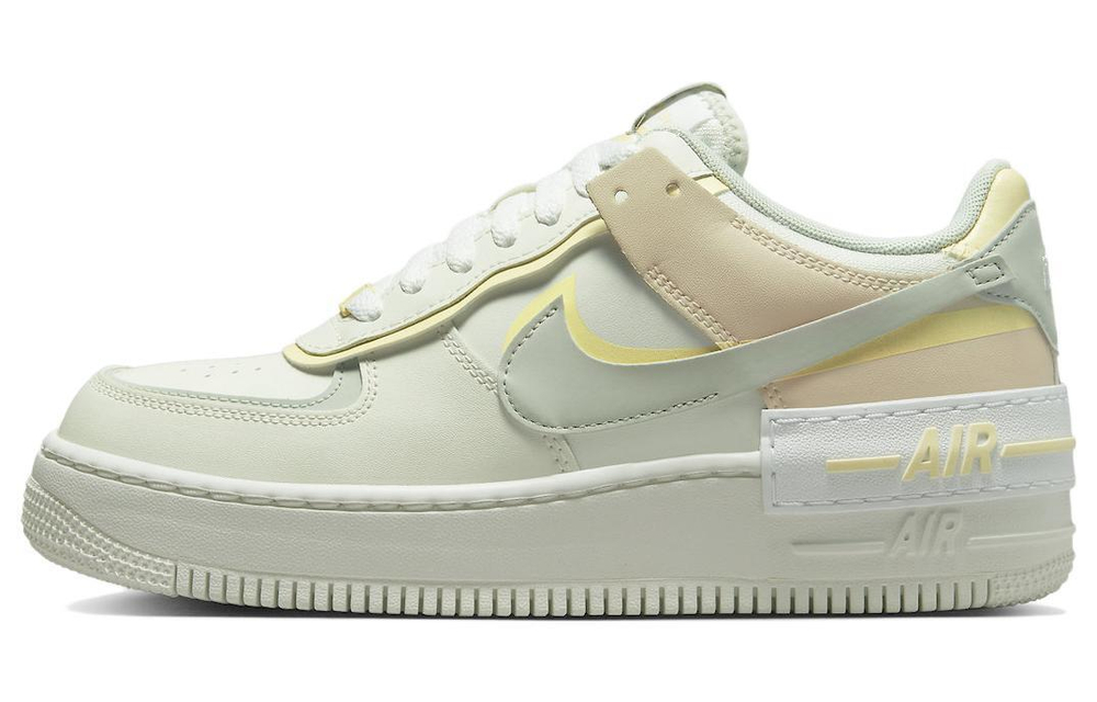 Кроссовки Nike Air Force 1 Shadow "Citron Tint" (Женская размерная сетка)