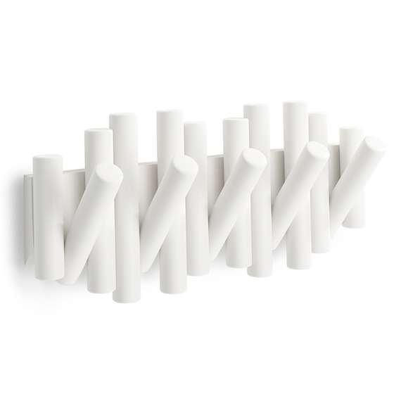 Вешалка настенная picket, 5 крючков, белая