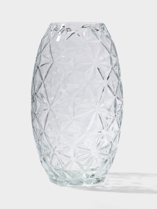 Ваза «Гунвор», 23.5×12 см, стекло, прозрачная