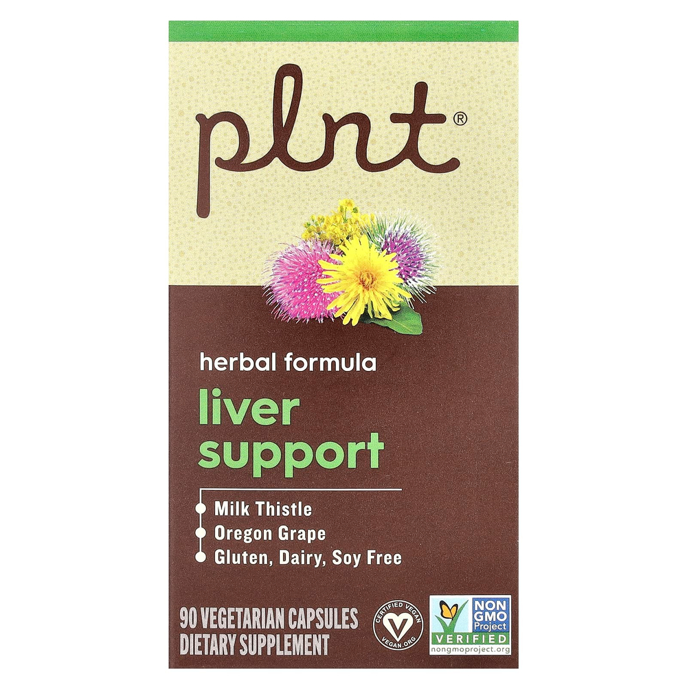 Plnt, Поддержка печени, 90 вегетарианских капсул