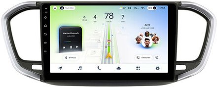 Магнитола для Lada Vesta NG 2023+ (без ШГУ, рамка серебристо-черная) - Teyes CC4L монитор 9" IPS на Android 14, Snapdragon 662, CarPlay, 4G SIM-слот