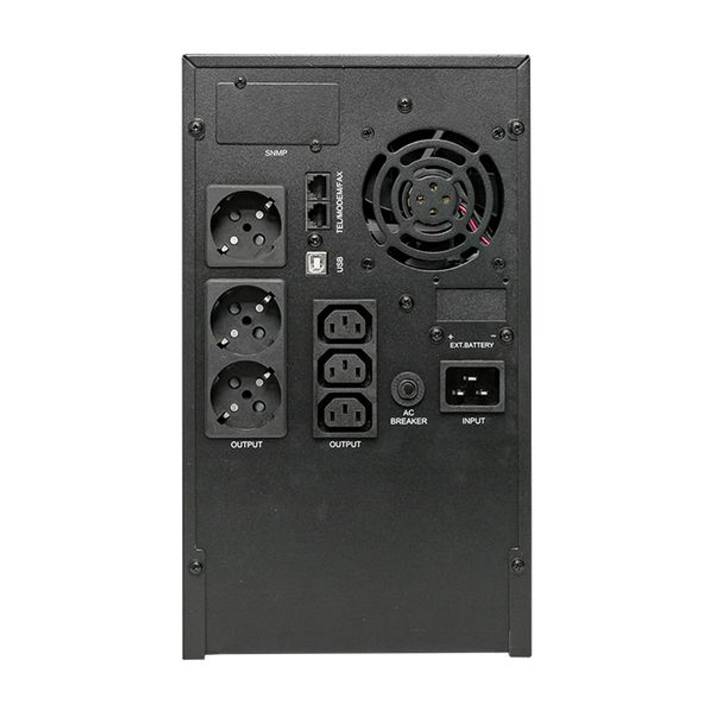 Источник Бесперебойного Питания Линейно-интерактивный E-Power PSW 600 3000 ВА,2400Вт, напольный, c АКБ 4x12В_9 Ач,USB,RJ45,3хСE13,3xSchuko
