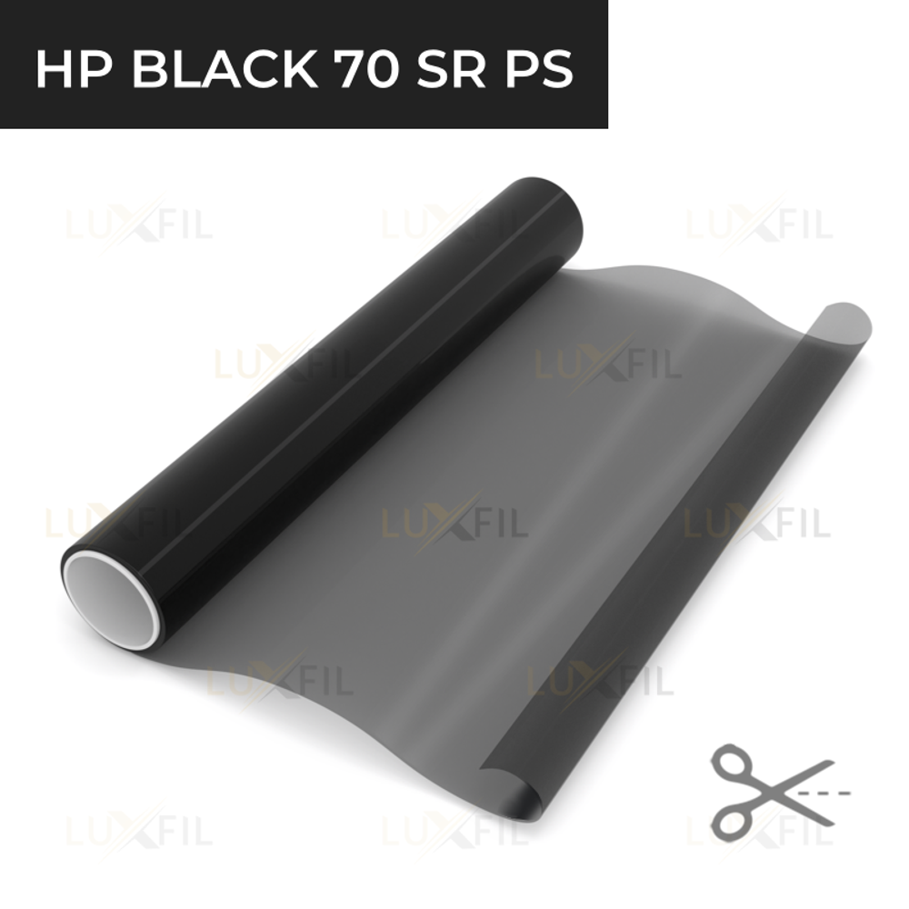 Пленка тонировочная металлизированная HP BLACK 70 SR PS LUXFIL, на отрез (ширина рулона 1,524 м.)