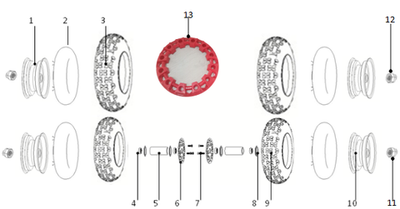 Запчасти D к квадроциклу Motax Grizlik X16