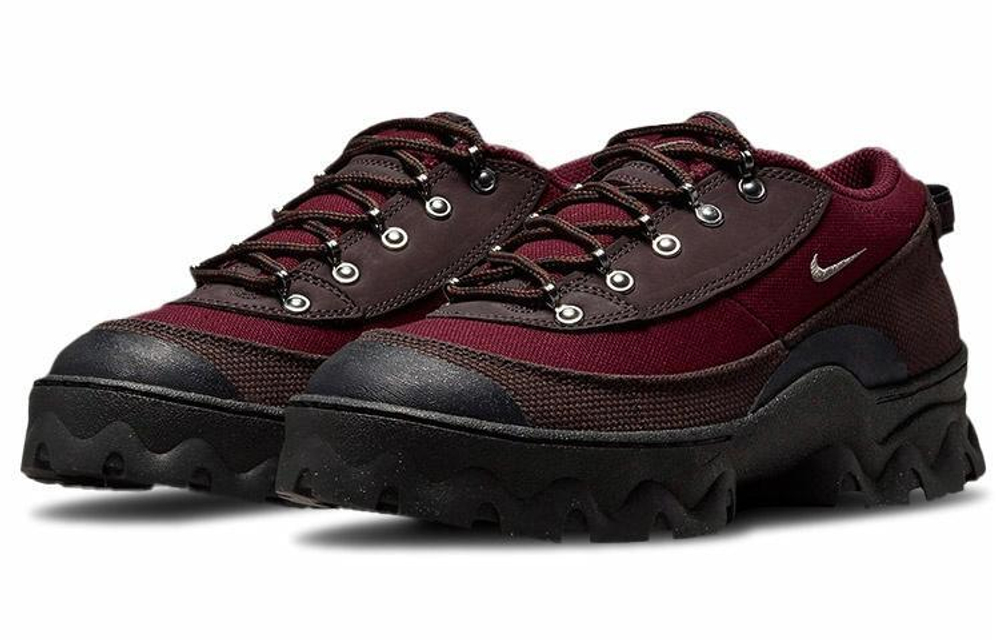 Кроссовки Nike Lahar Low "Canvas Dark Beetroot" (Женская размерная сетка)