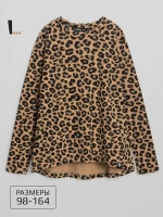 Леопардовый лонгслив детский