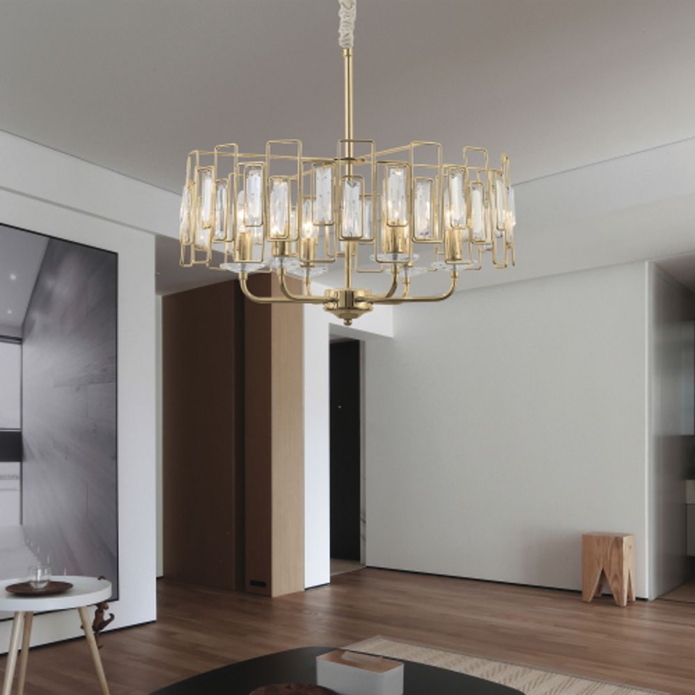 Люстра Rivoli Waltraud 1028-206 6 х Е14 40 Вт хрусталь классика | Rivoli