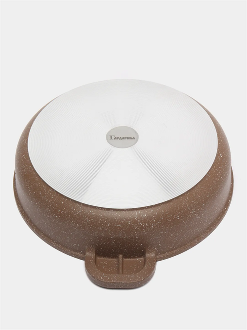 Жаровня с антипригарным покрытием и стеклянной крышкой серия "Алтай", 26см ГАРДАРИКА