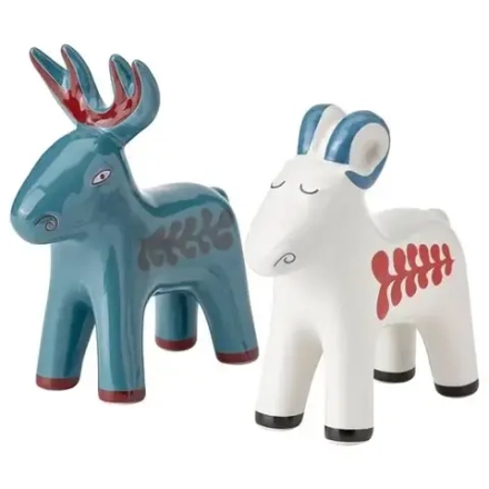 Набор новогодних украшений (1*2) Vintertid, керамика