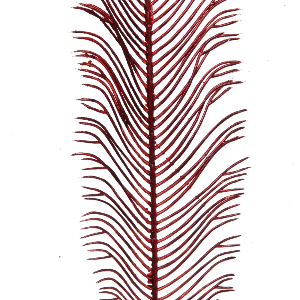 Ветка декоративная «Волшебное перо» 53 см, Рубин