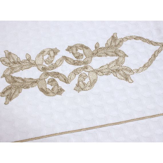 Вафельное покрывало пике Durante (белое)  TIVOLYO HOME Турция