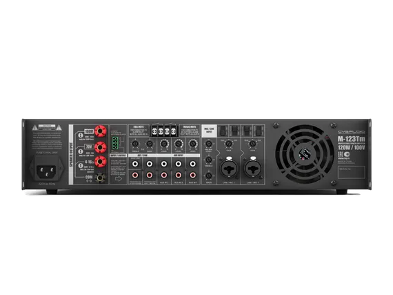 CVGaudio M-123Tm профессиональный микшер-усилитель, мощность 120W/100V