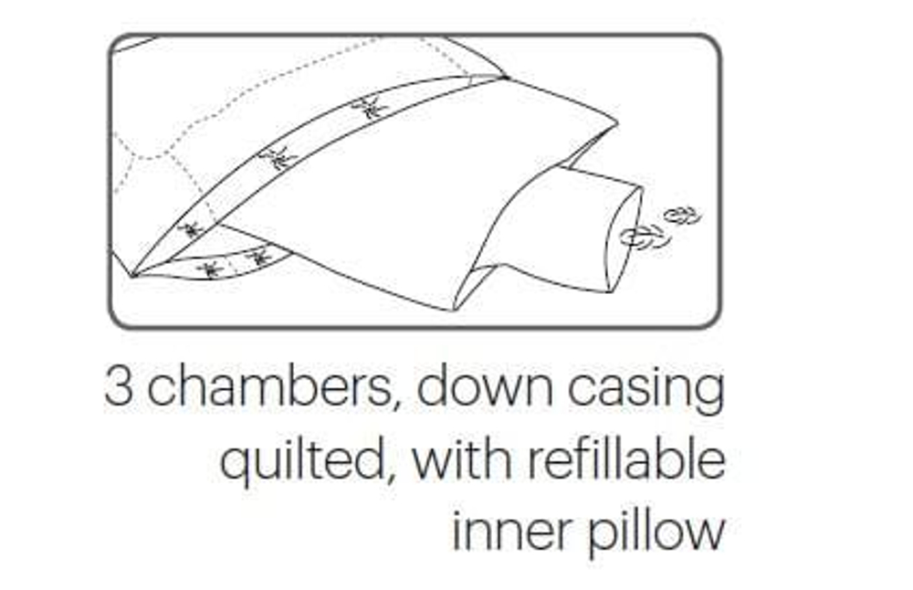 Подушка трехкамерная 50х70 Christian Fischbacher Thun 8124 фото