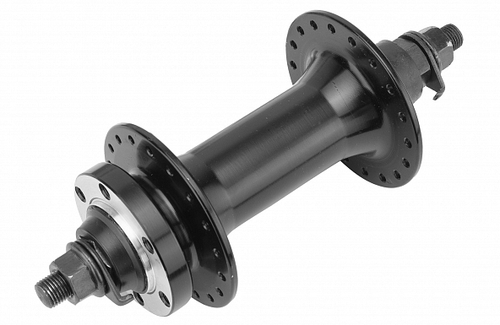 Втулка передняя 36H WZ-A289F WANGZHENG под диск торм, алюм. чёрная под гайку