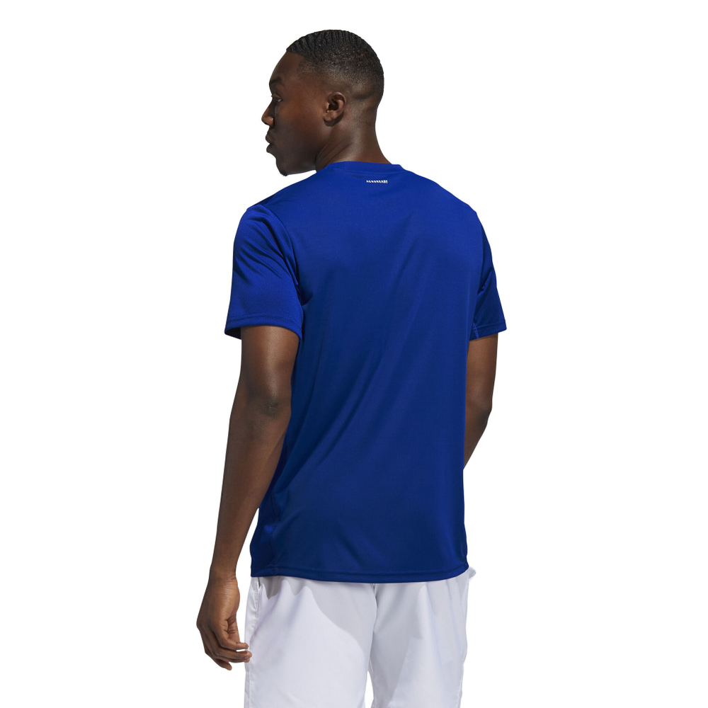 Мужское теннисное поло adidas Club 3 Stripes T-Shirt Men - Blue