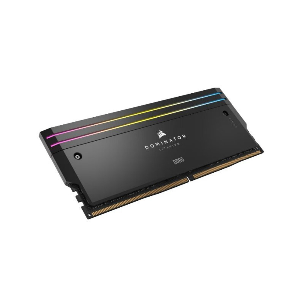 Оперативная память CORSAIR 96GB 6600МГц DDR5 CL32 DIMM (Kit of 2x48GB) XMP 3.0, Dominator Titanium RGB Black