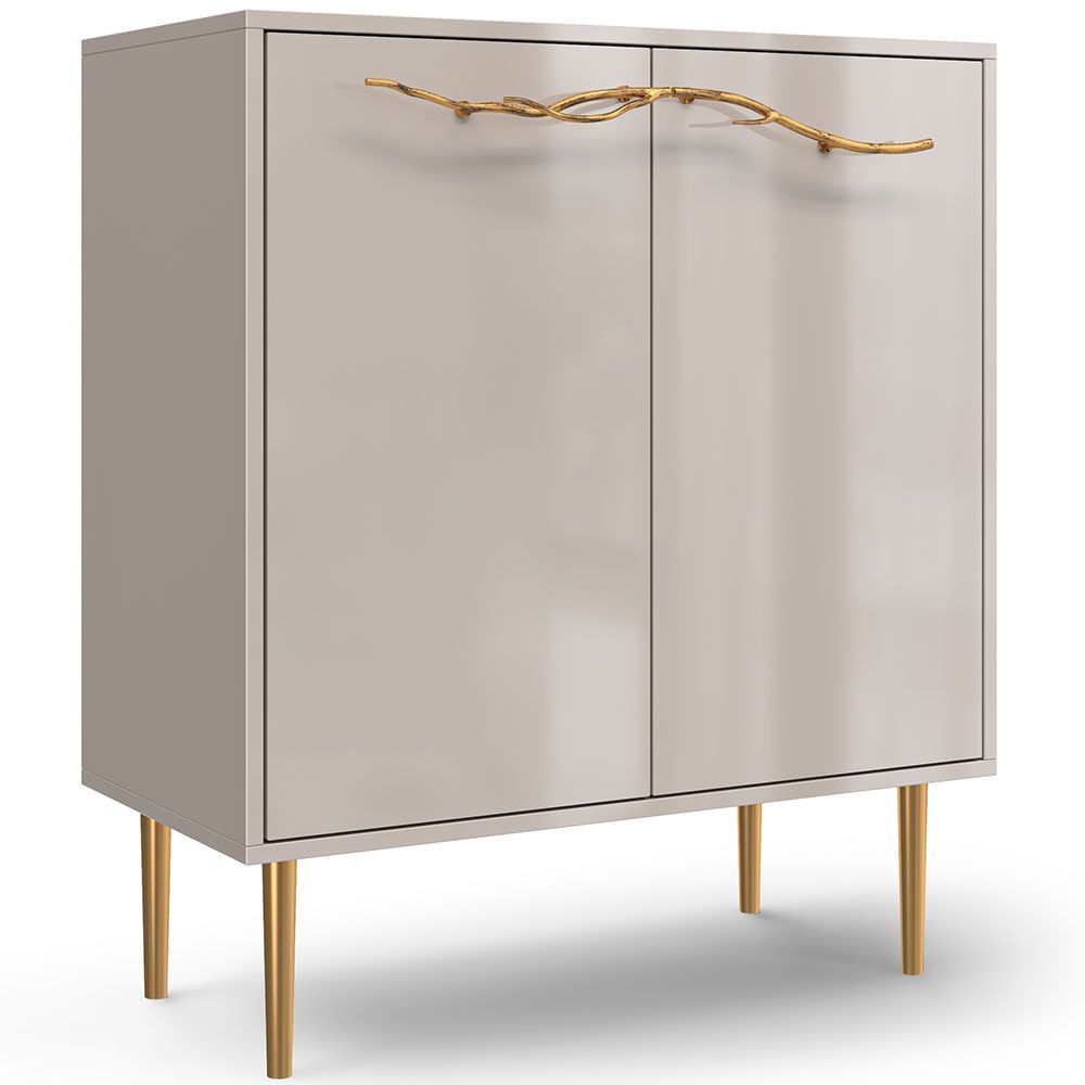 Комод Арт Колор Стайл Голд с 2 полками Серый агат