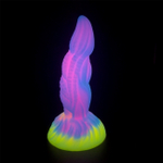 Космический фаллоимитатор c присоской ROSYLAND светящийся в темноте (Цвет: разноцветный)