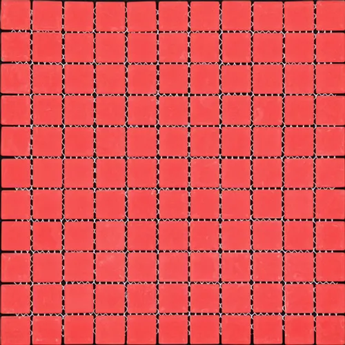 A-111M Стеклянная мозаичная плитка Natural Color palette красный квадрат глянцевый