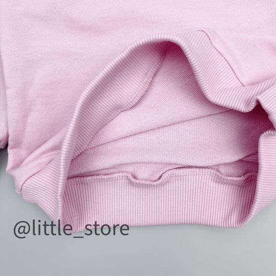 Свитшот из футера "One love" Лавандовый