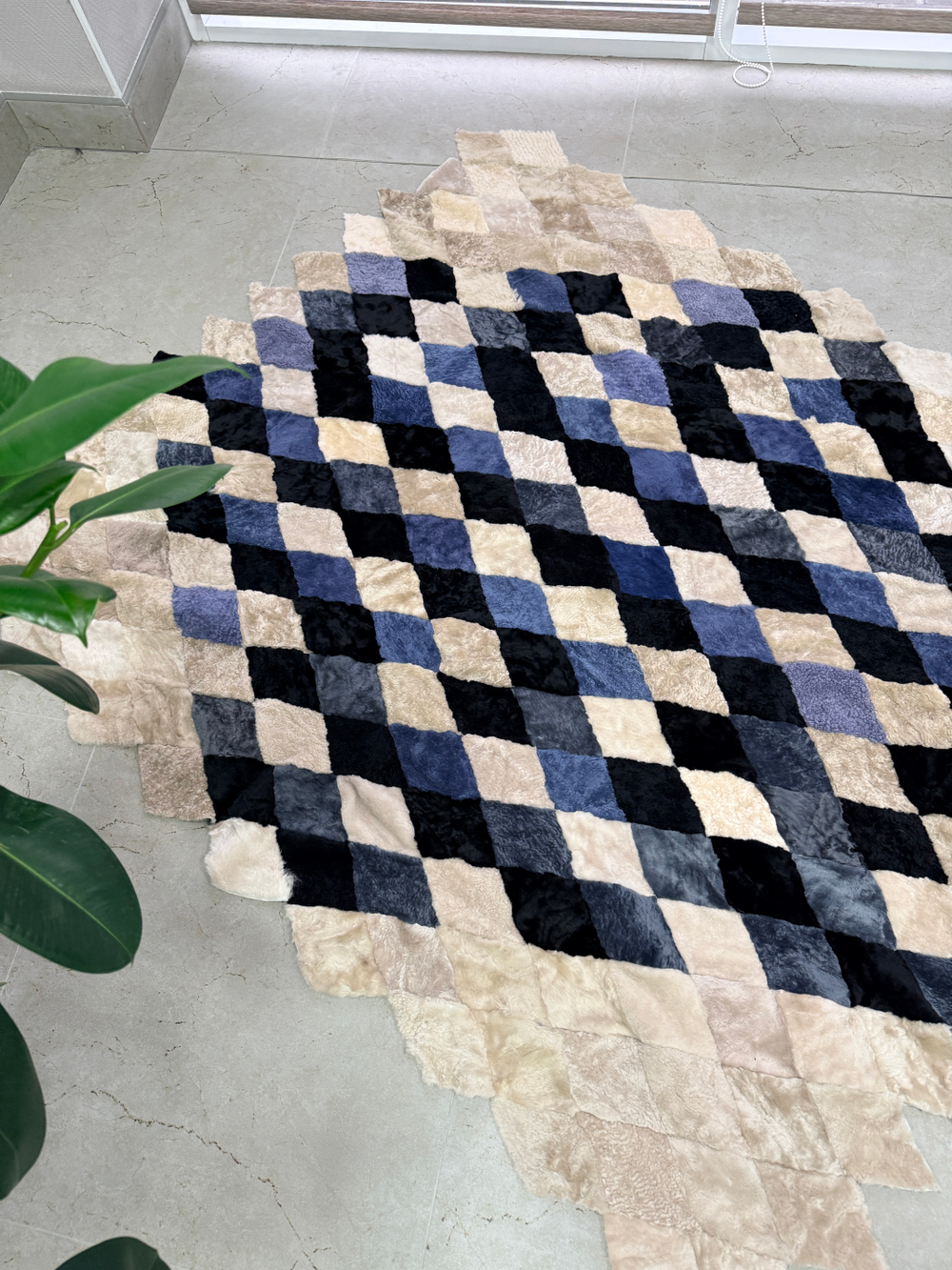 Меховой Коврик прикроватный накидка на кресло из овчины