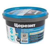 Затирка Церезит CE 40 aquastatic серая 2 кг