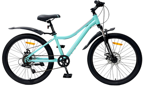 Велосипед 24" AVENGER C241DW, бирюзовый/серебристый