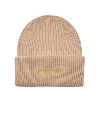 Хлопчатобумажная шапка RIBBED INUIKII - бежевый(42020-020)