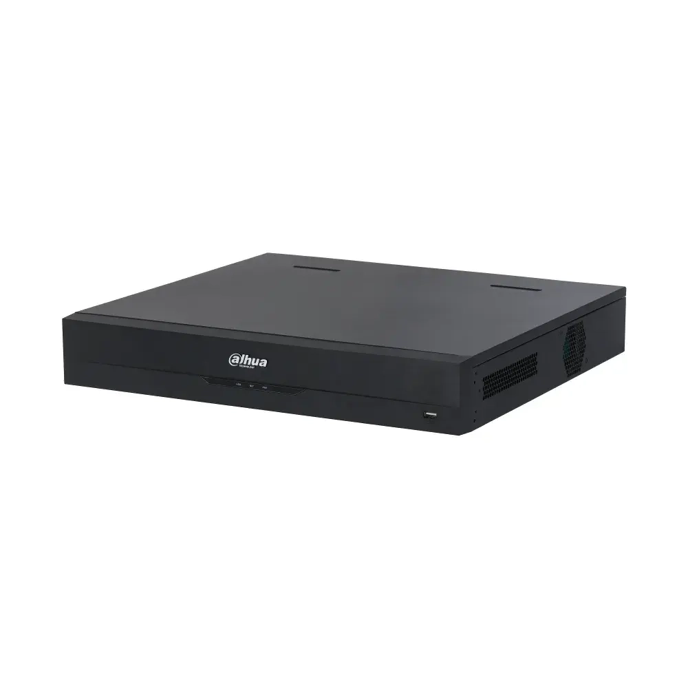 DHI-NVR5416-EI Видеорегистратор IP 16-ти канальный с ИИ Входящий поток на запись: до 384Мбит/с; Запись : разрешение до 32Мп; HDD: 4 SATA до 16Тб каждый; декодирование: 2-кн@32Мп(20к\с), 16-кн@4Мп(25к\с); Видеовыходы: 2 HDMI, 2 VGA; Сеть: 2 порта 1000Mb; USB:1 порт 2.0, 2 порта 3.0; Аудио вх. вых 1/2 для дуплексной связи; Трев. вх. вых. 16/6; P2P, ONVIF; Поддержка: iOS, Android, Windows Phone; Питание: AC220В, 50Гц; видеоаналитика: 2кн детектор лиц и распознавание лиц (12лиц/с), 4кн охрана периметра, IVS, 8кн SMD; видеоаналитика с камер: 16кн детектор лиц и распознавание лиц, 16кн SMD, 8кн распознавание номеров ТС, тепловая карта, подсчет людей, интеллектуальный поиск.