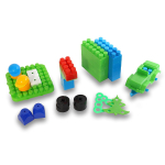 Конструктор в пластмассовом контейнере BTG-020 (14х14х15см)