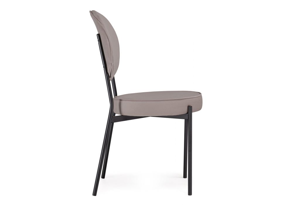 Стул на металлокаркасе Ройс капучино / черный