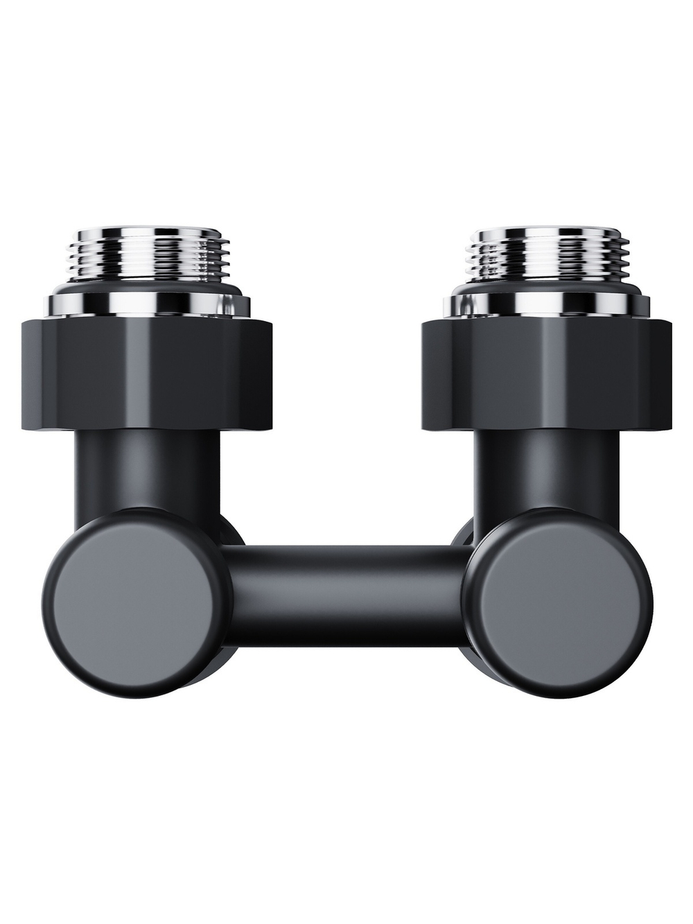 Узел нижнего подключения Royal Thermo Design угловой 1/2"х3/4" EK (черный)