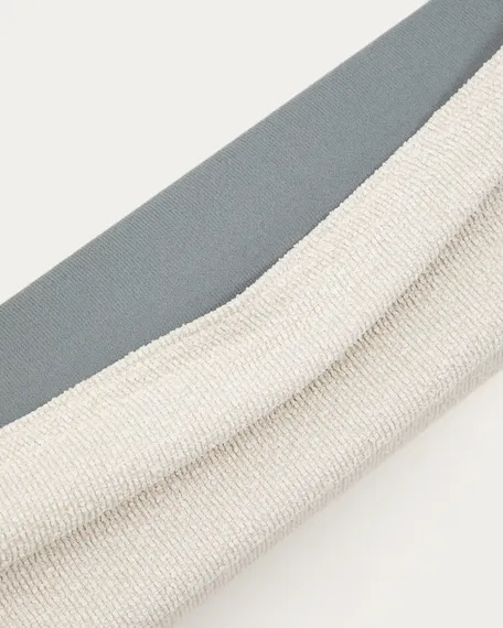 Кровать Martina со съемным чехлом из шенилла цвета экрю 180 x 200